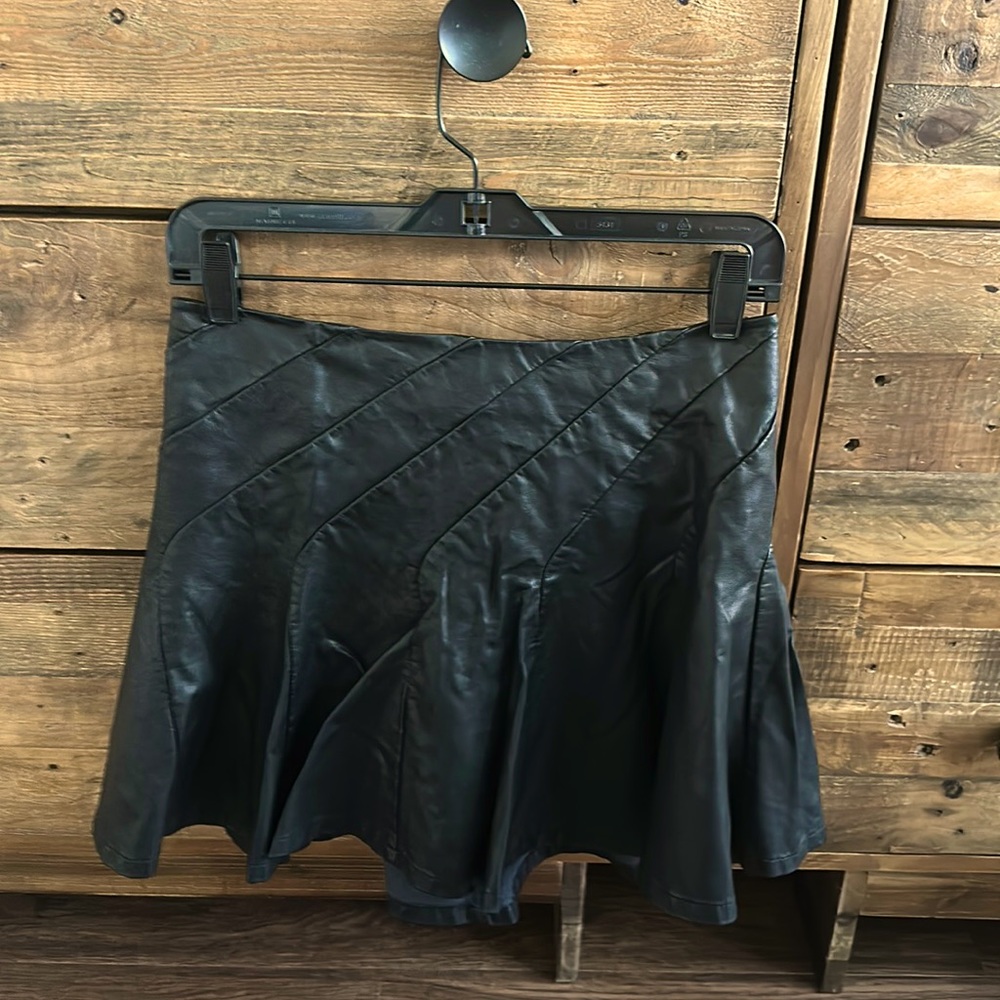 Faux leather skirt from Free People